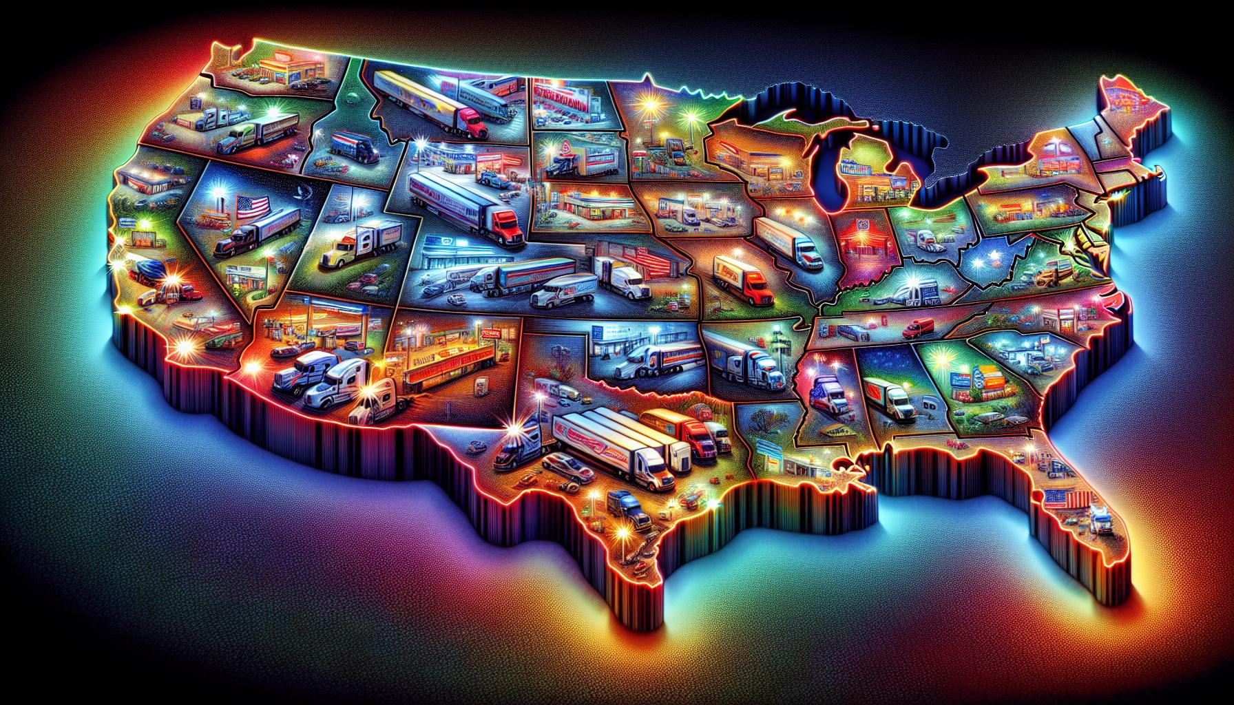 Top U.S. Truck Stops Ranked by Trucking App | FinOracle